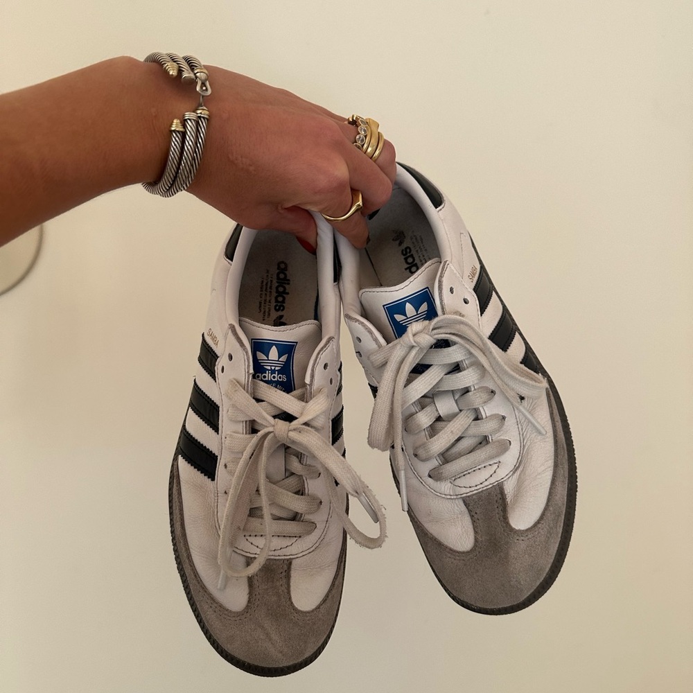 Adidas Sambas White and Black Sneaker - Picture 4 of 7